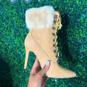 Brand New Never Worn Khaki High Heels
